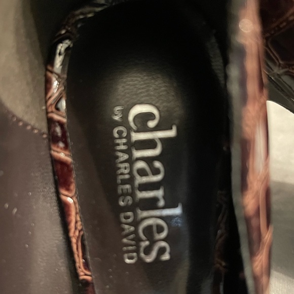 Charles by Charles David platform faux croc women’s Heels Size 6.5 office siren - Picture 4 of 8